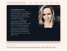 Tablet Screenshot of christinarasmussen.com